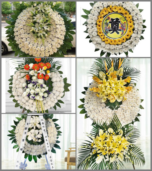 上海崇明区庙镇庙中村花圈速递